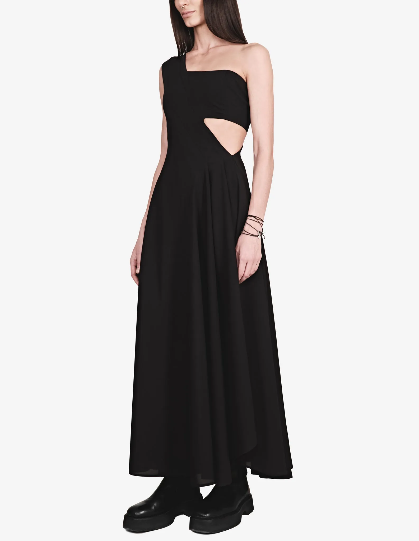 One-shoulder Cutout Dress