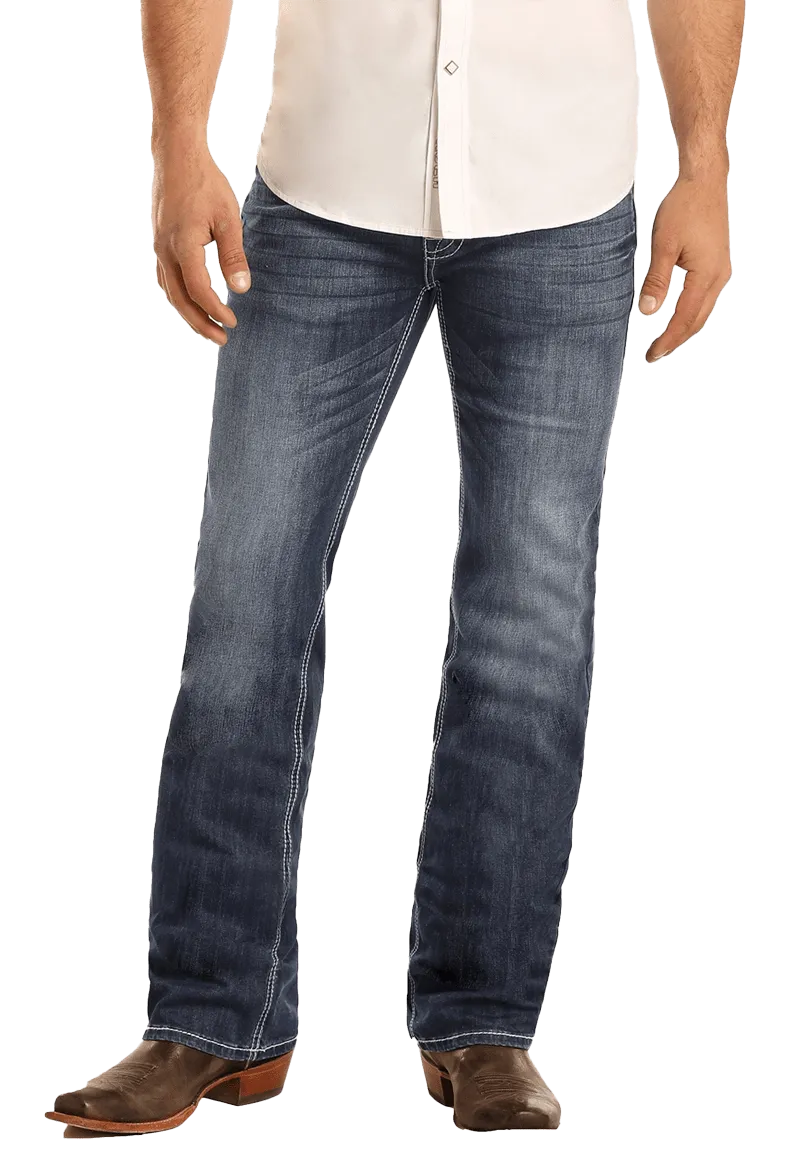 Panhandle Slim Men's Regular Fit Stretch Straight Bootcut Jeans