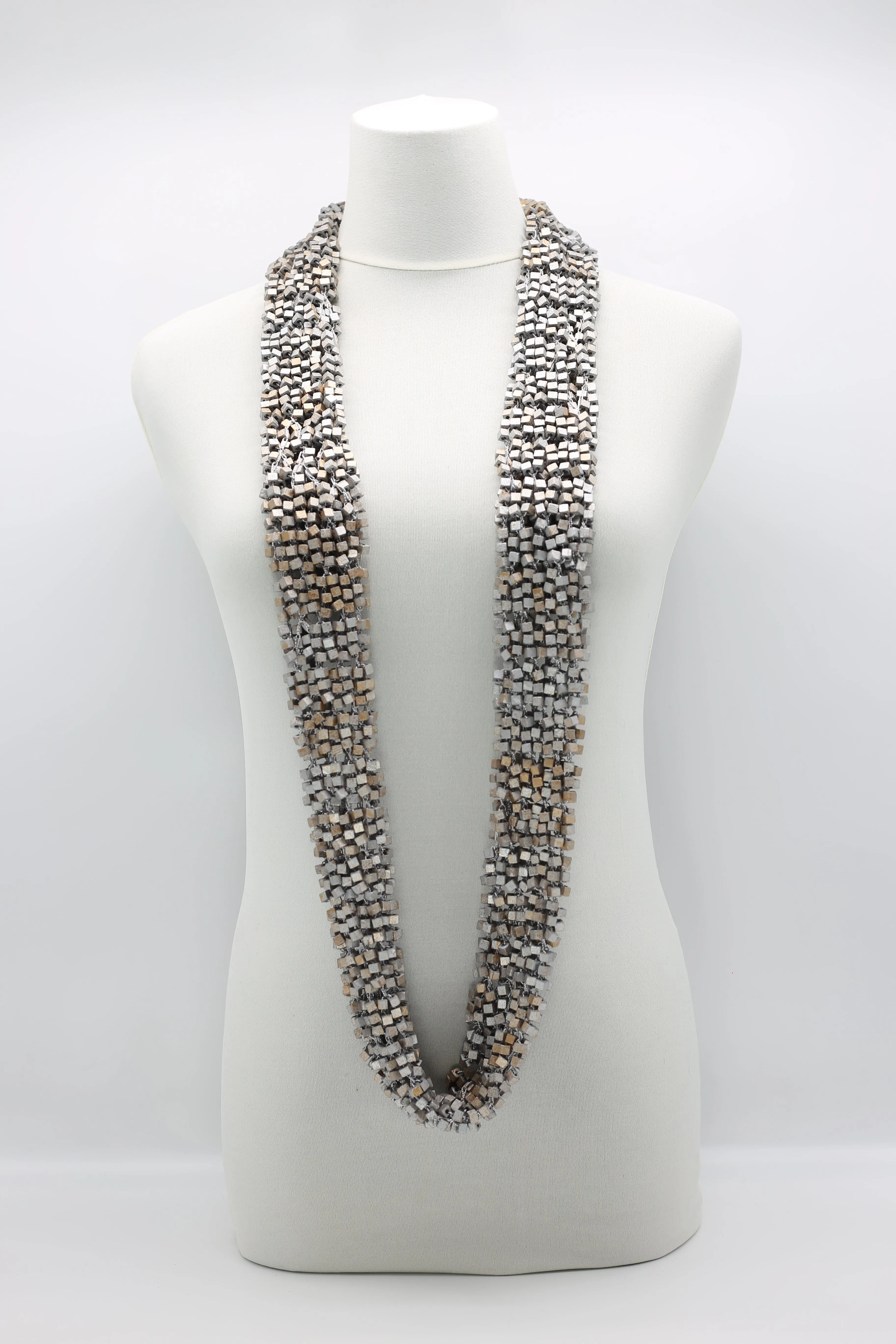 Pashmina Fishnet Infinity Scarf - Hand-painted