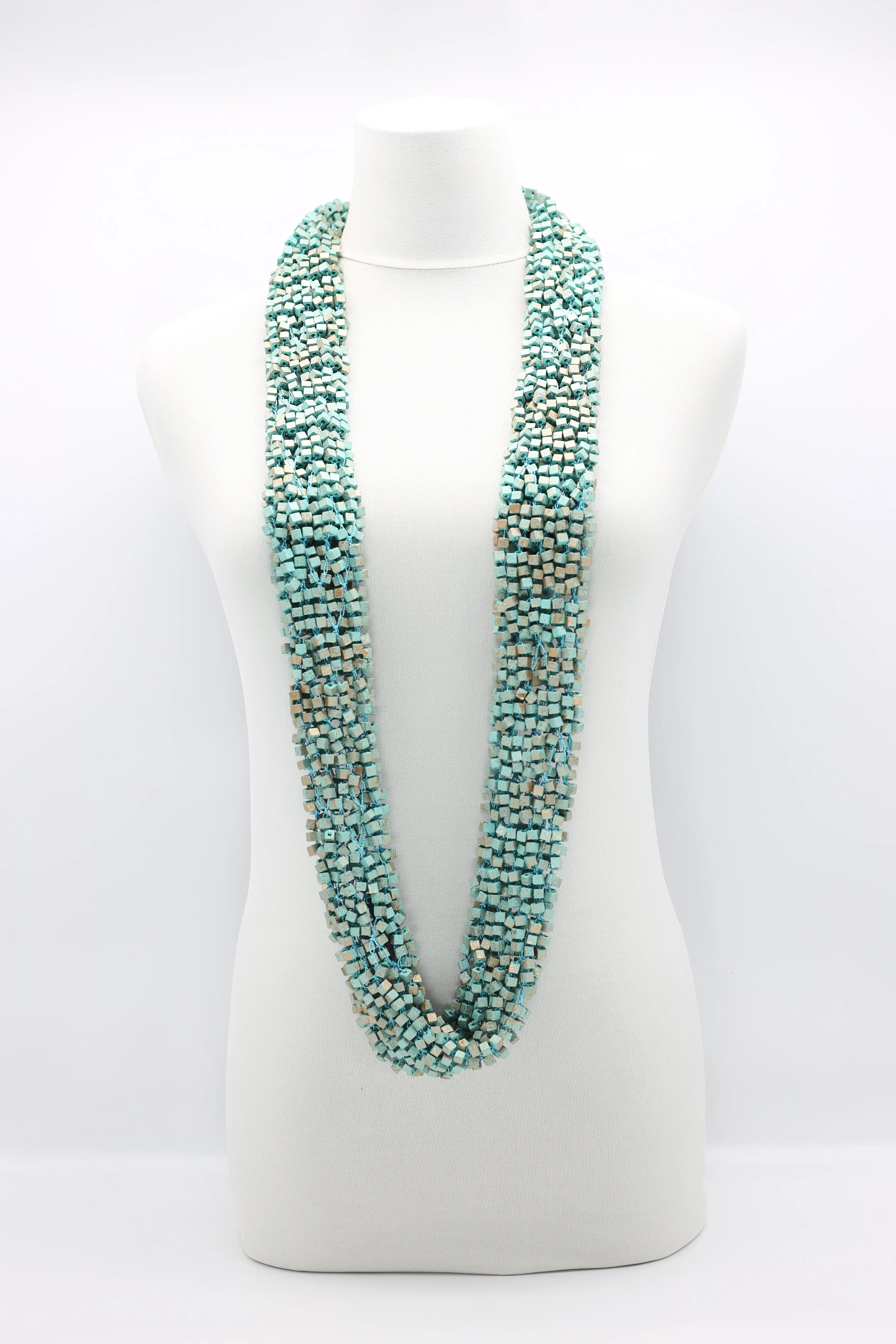 Pashmina Fishnet Infinity Scarf - Hand-painted