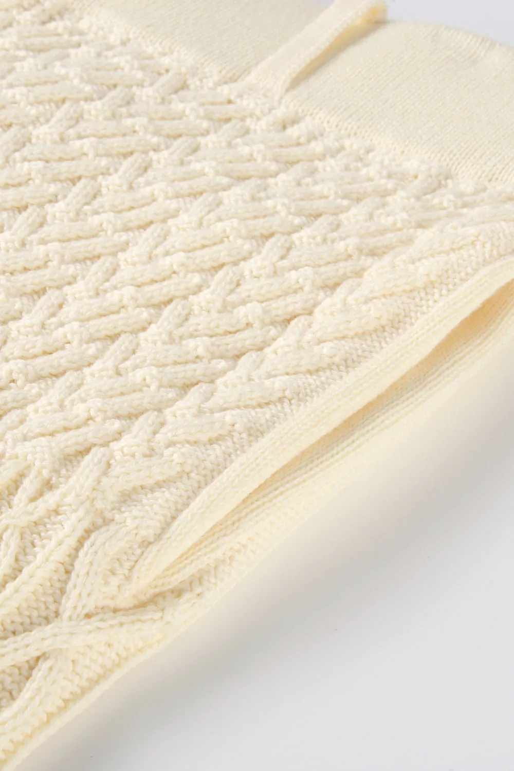 Patchwork Cable Knit Pants