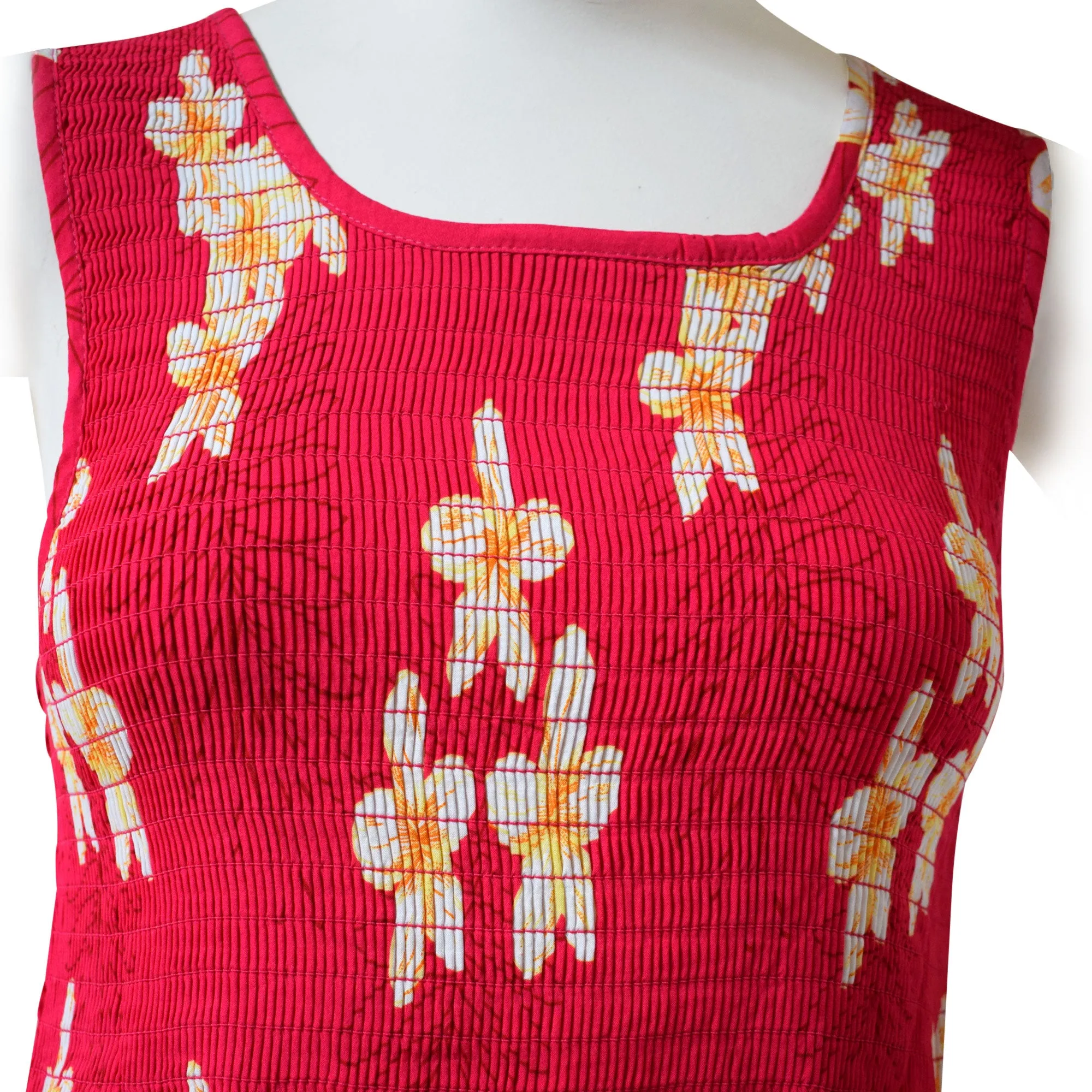 Plumeria Women Short Elastic Tank Dress