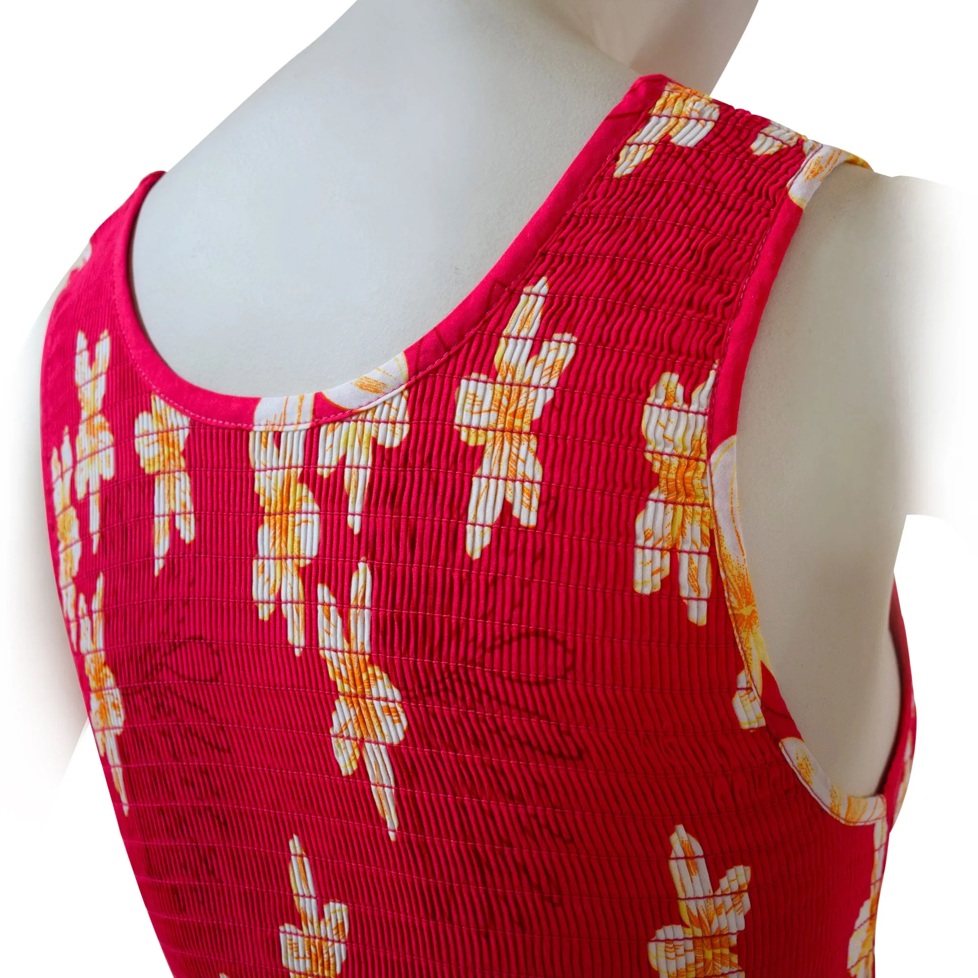 Plumeria Women Short Elastic Tank Dress