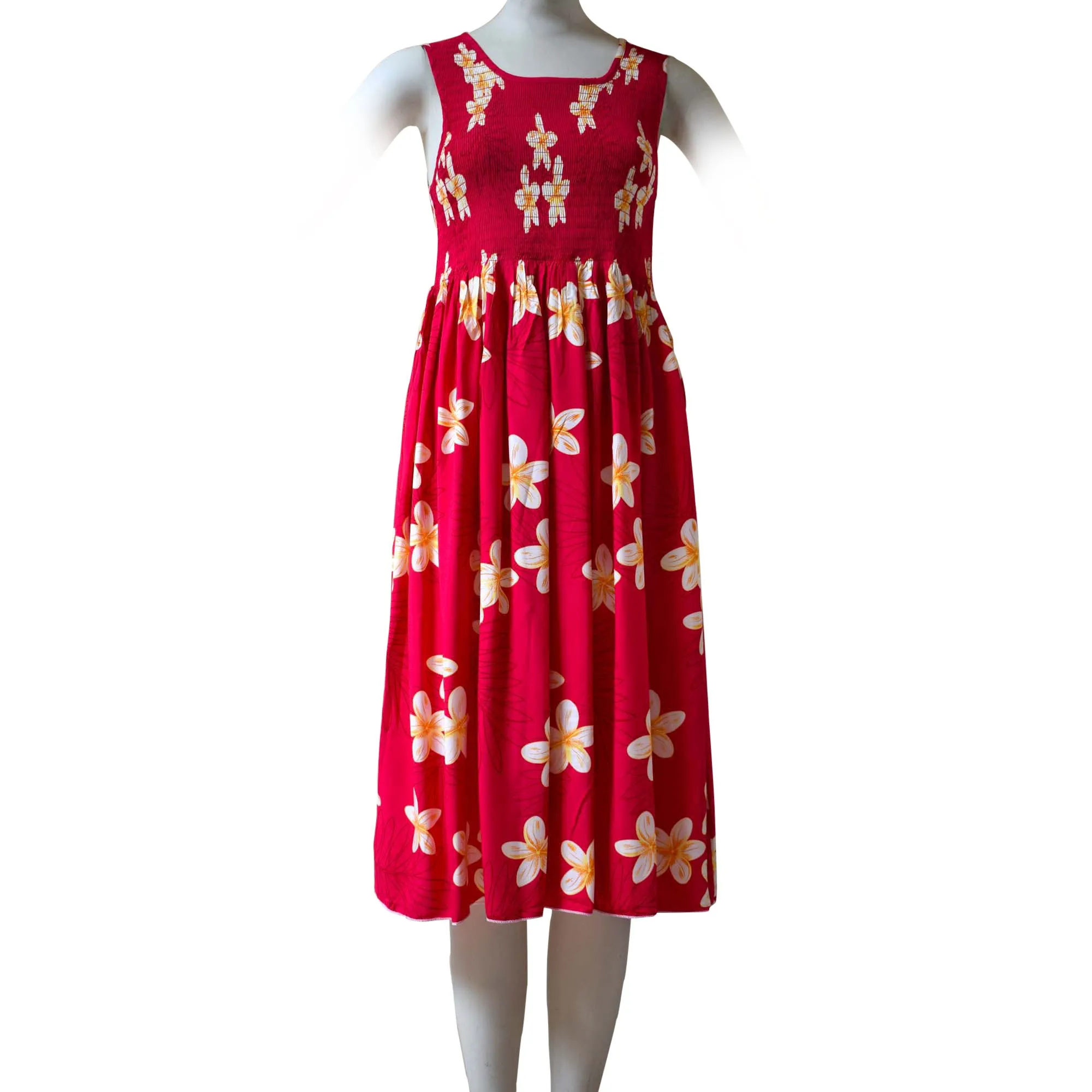 Plumeria Women Short Elastic Tank Dress