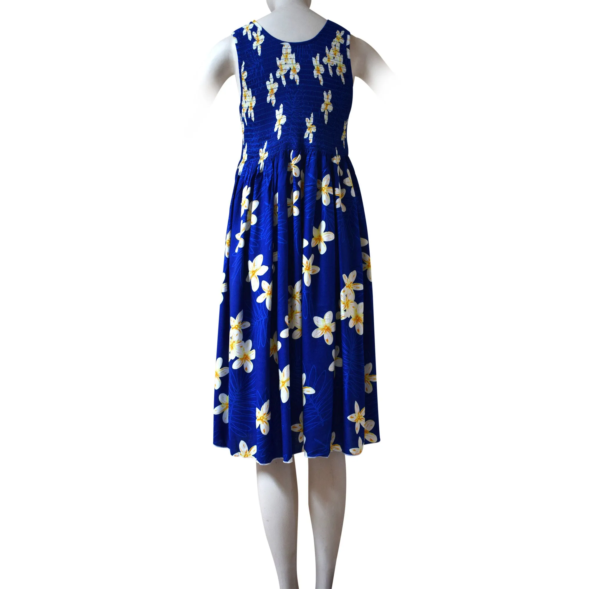 Plumeria Women Short Elastic Tank Dress