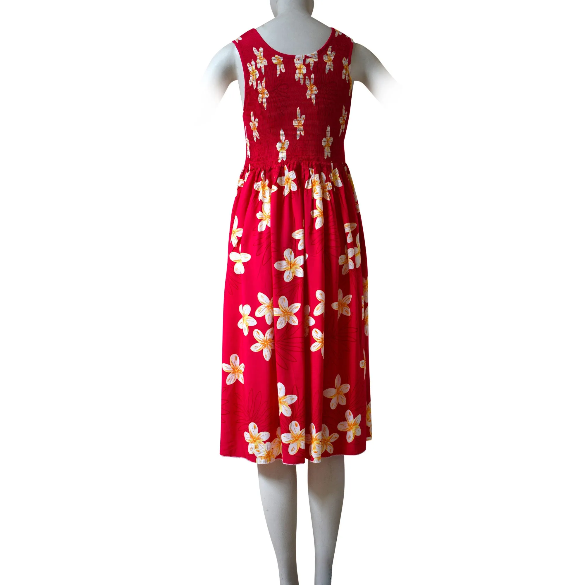 Plumeria Women Short Elastic Tank Dress
