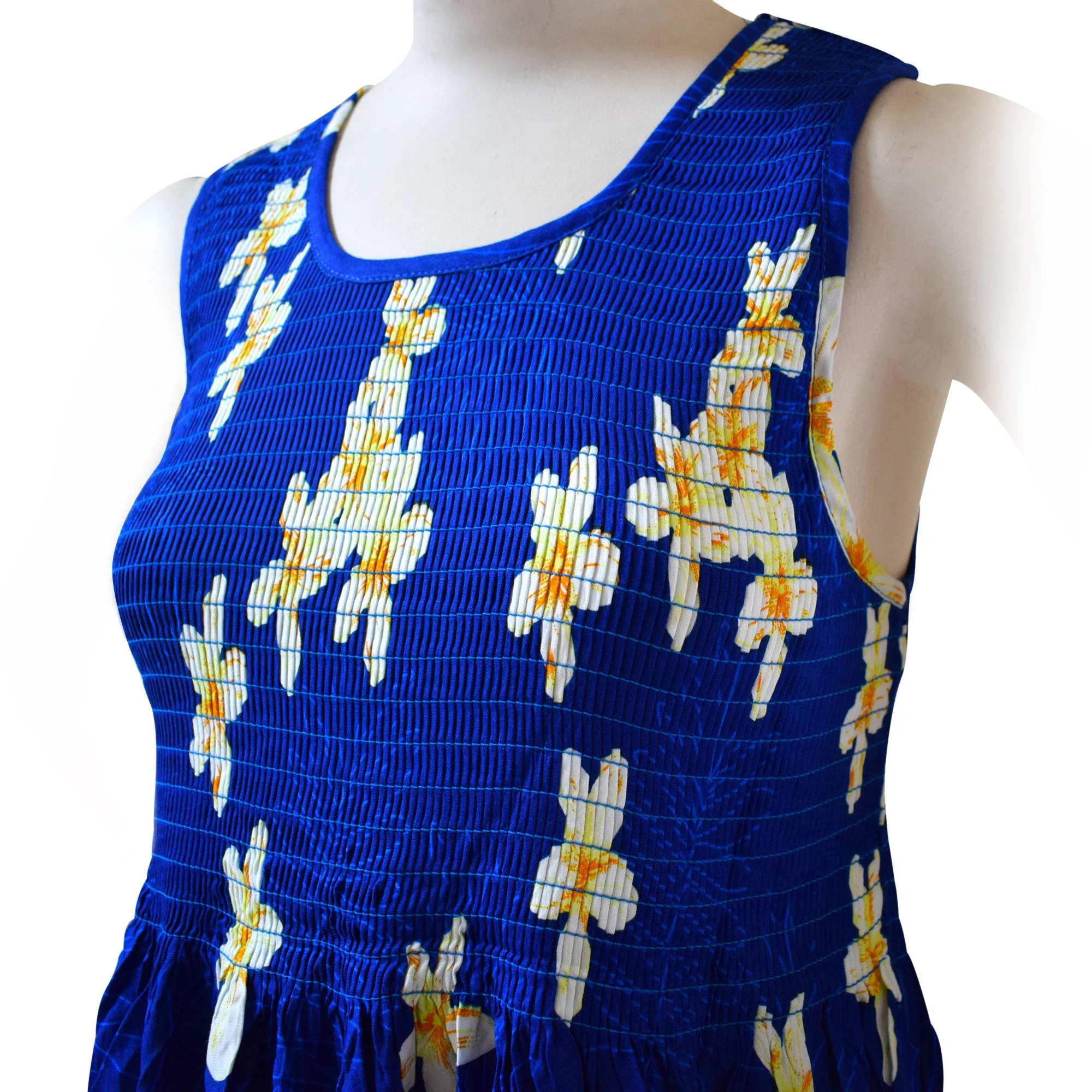 Plumeria Women Short Elastic Tank Dress