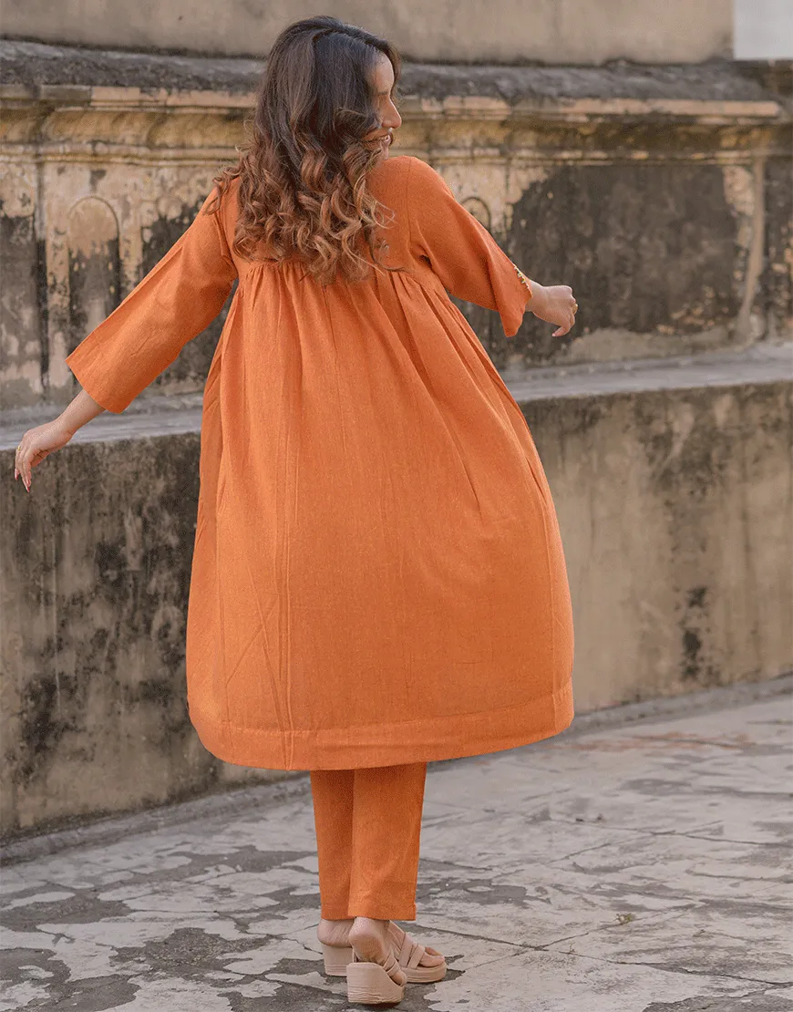 Pumpkin Orange Co-ord Set