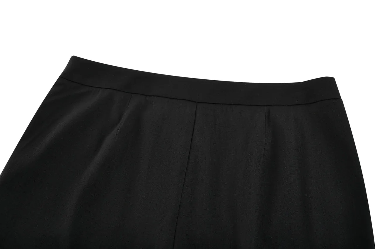 Rayon Nylon Plain Cigarette Suit Pants