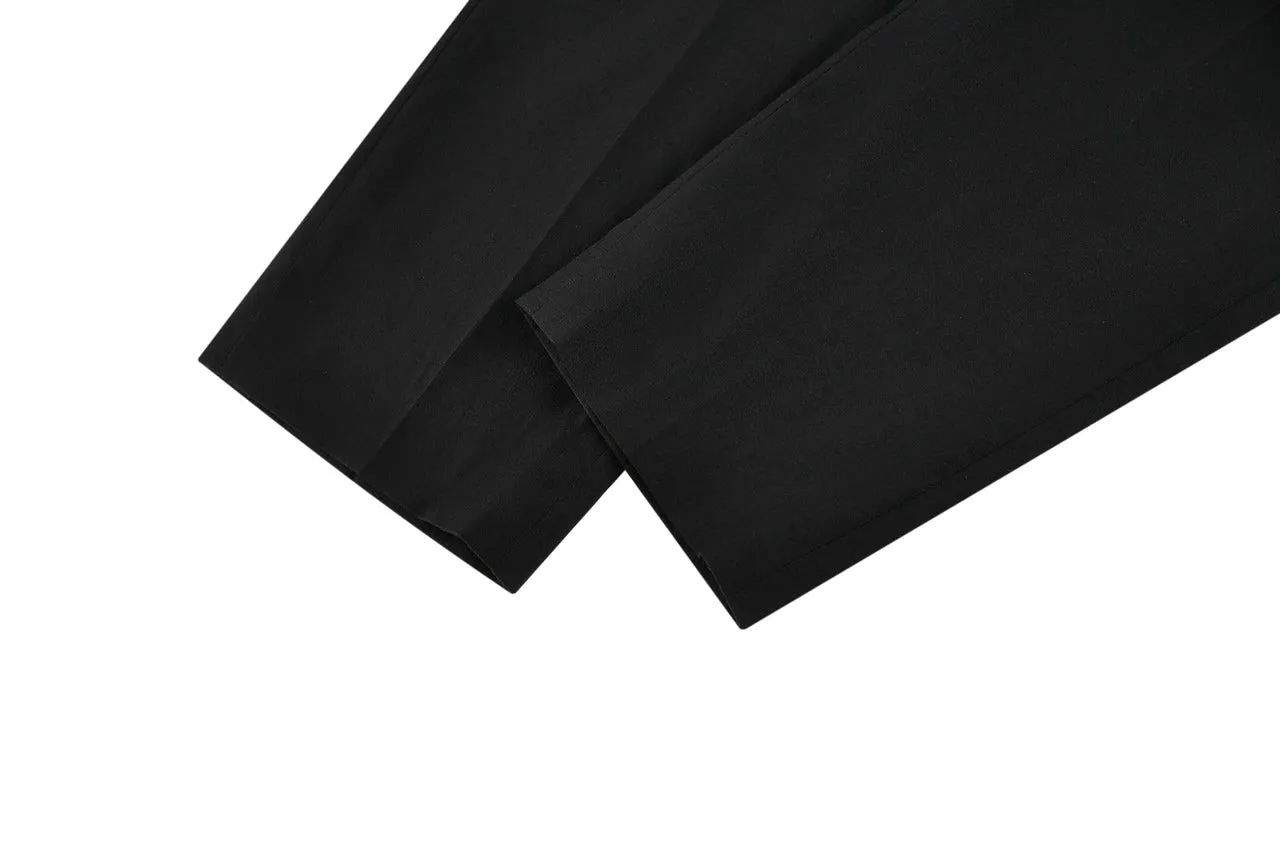 Rayon Nylon Plain Cigarette Suit Pants