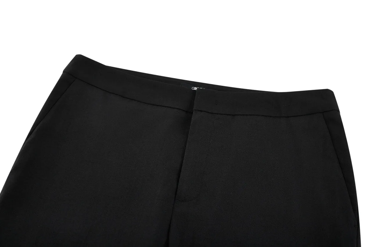 Rayon Nylon Plain Cigarette Suit Pants