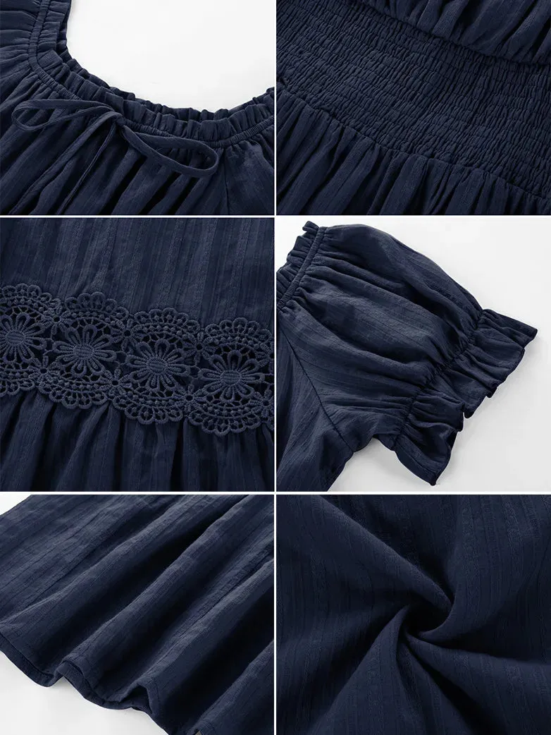 Renaissance Cotton Dress Women Off Shoulder Maxi Dress