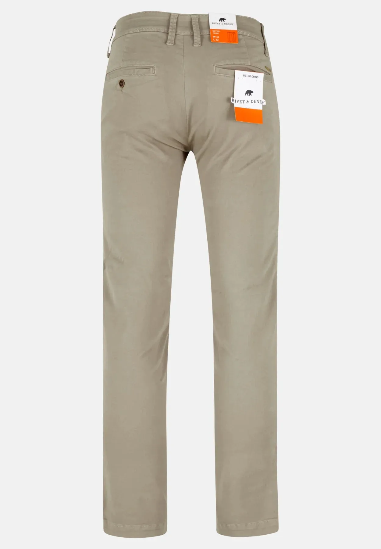 Rivet & Denim Metro Chinos | Dark Khaki