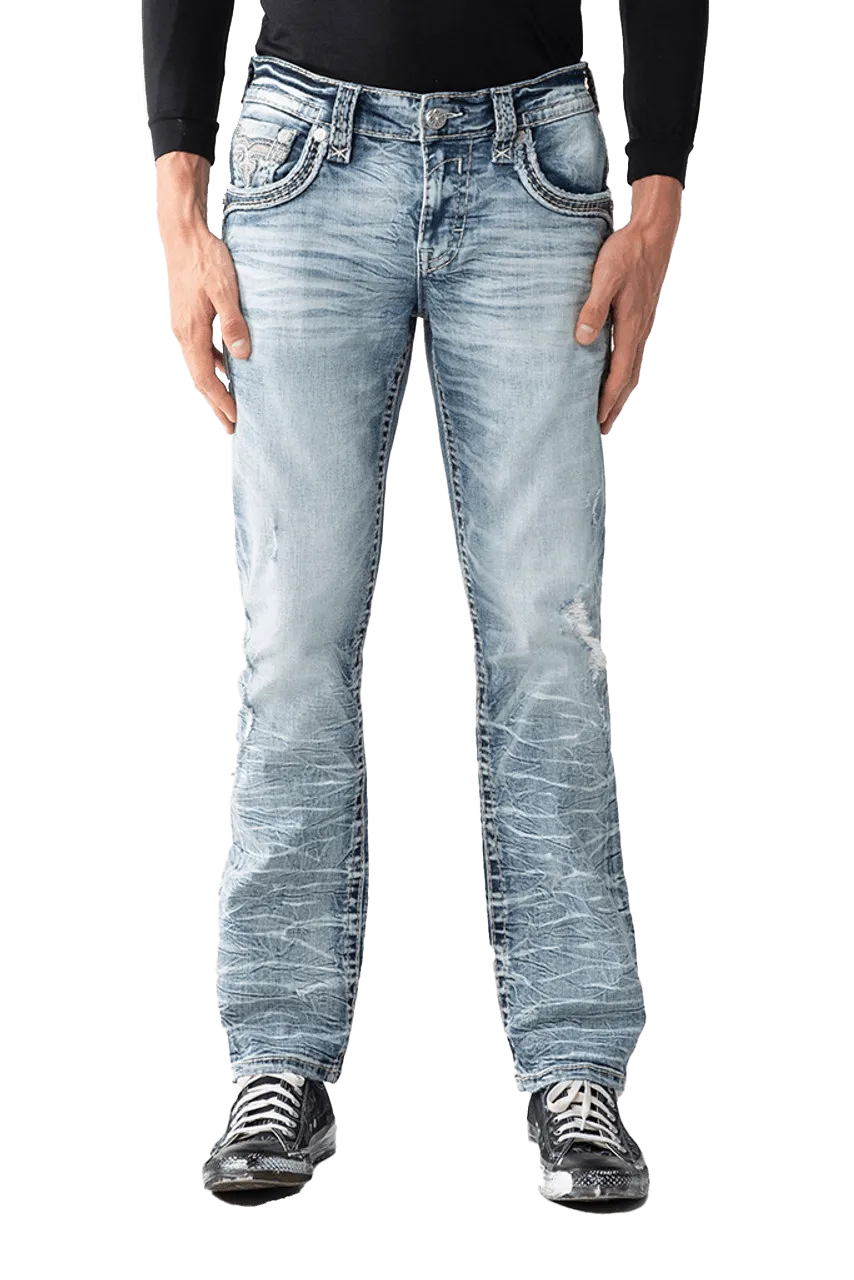 Rock Revival Men's Deen J203 Straight Jeans
