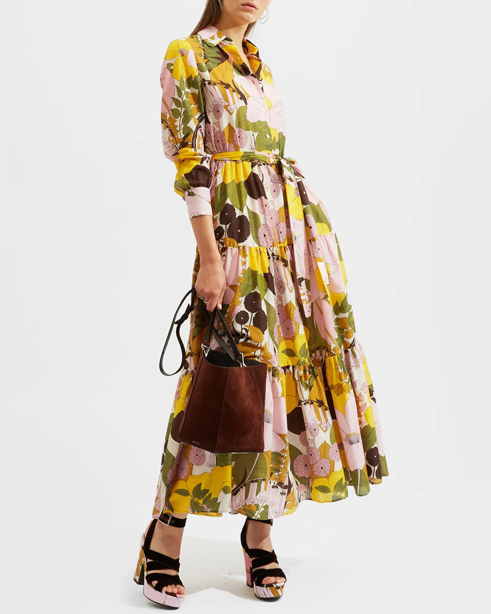 Rose Big Flower Bellini Dress