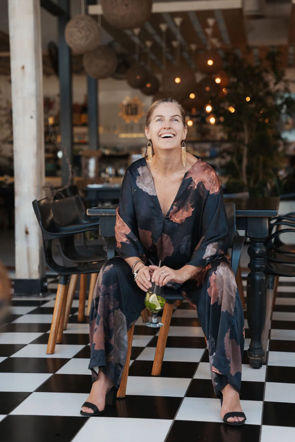 Rose twinset floral