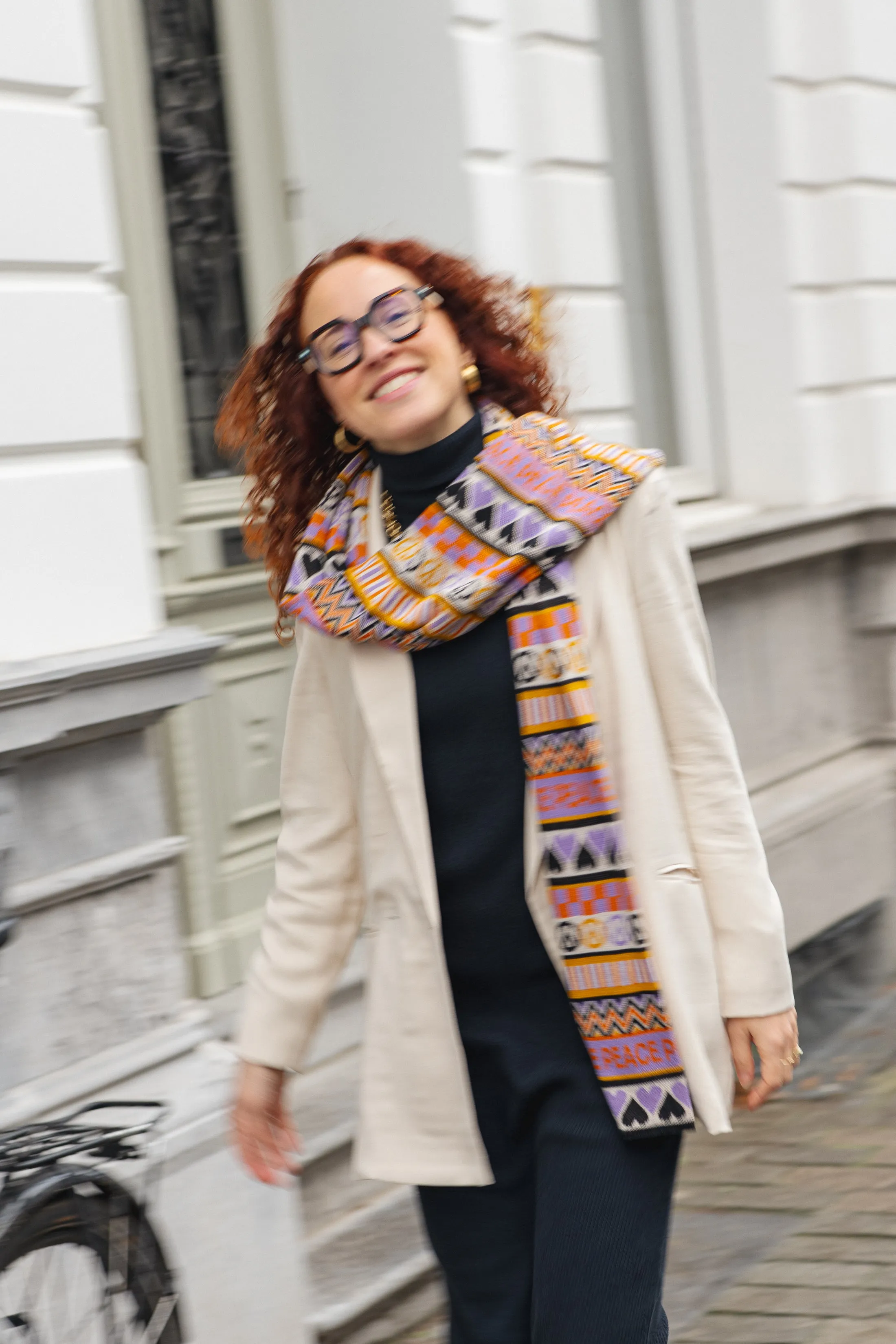 Rossberga Peace Scarf - Purple