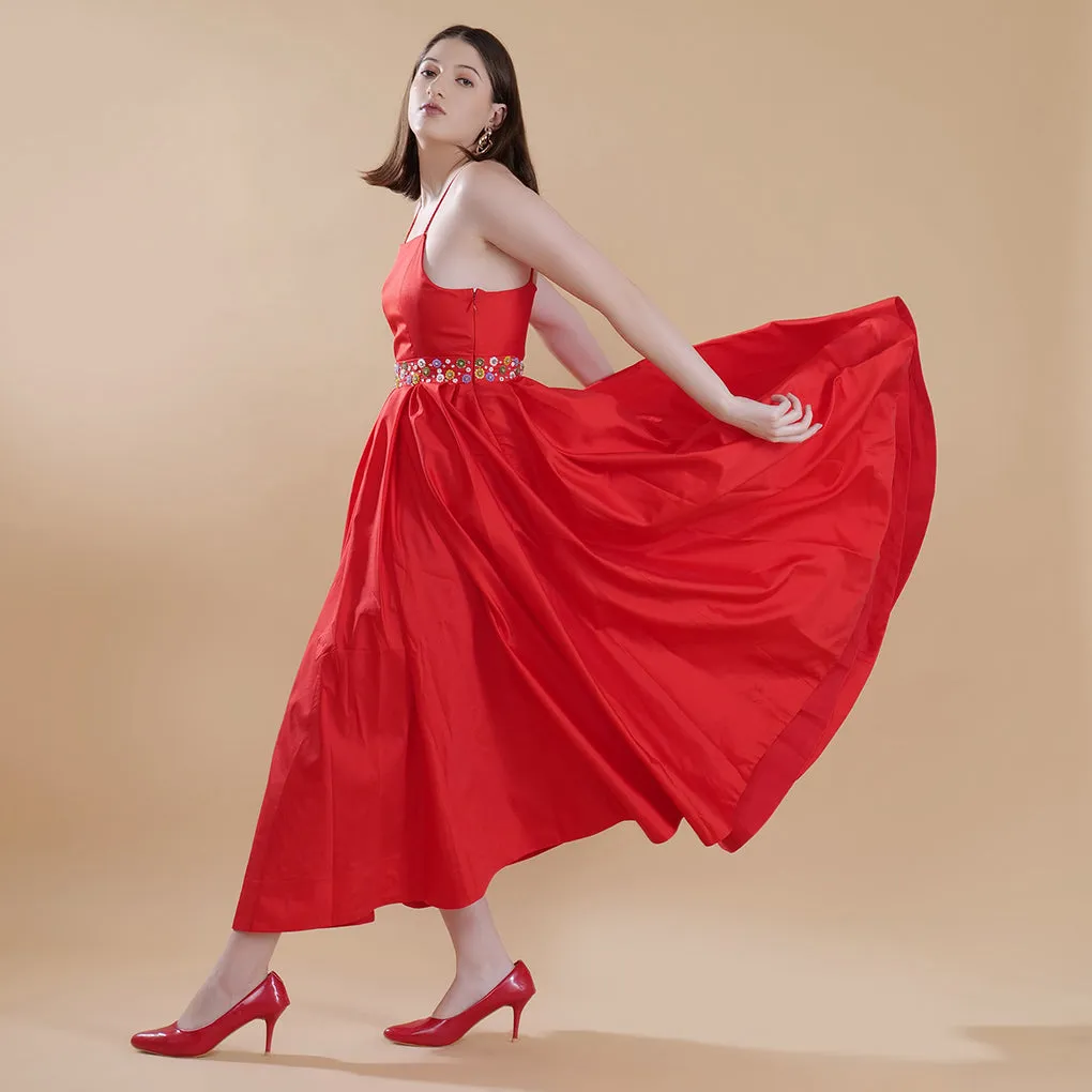 ROUGE MIDI DRESS