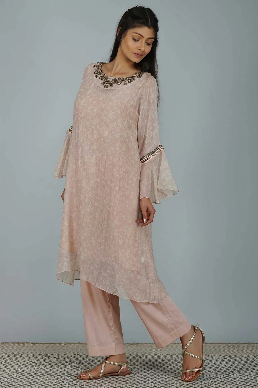 Satrangi Bella Oversized Tunic Set (Set of 2)
