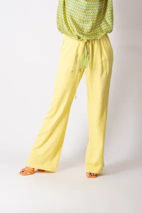SIERA YELLOW VISCOSE PANTS