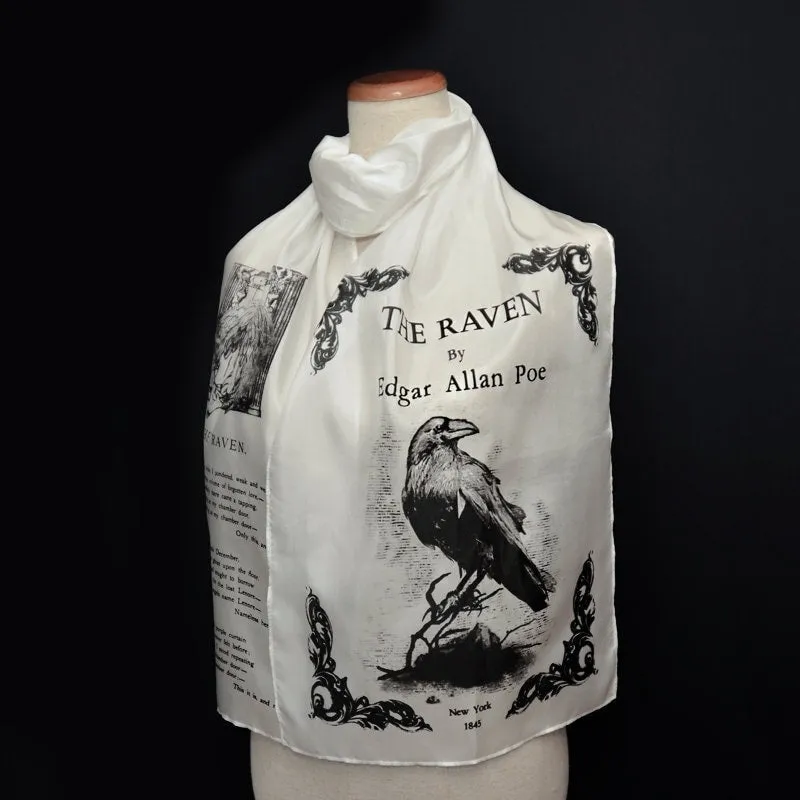 Silk Scarf, The Raven by Edgar Allan Poe  Silk scarf