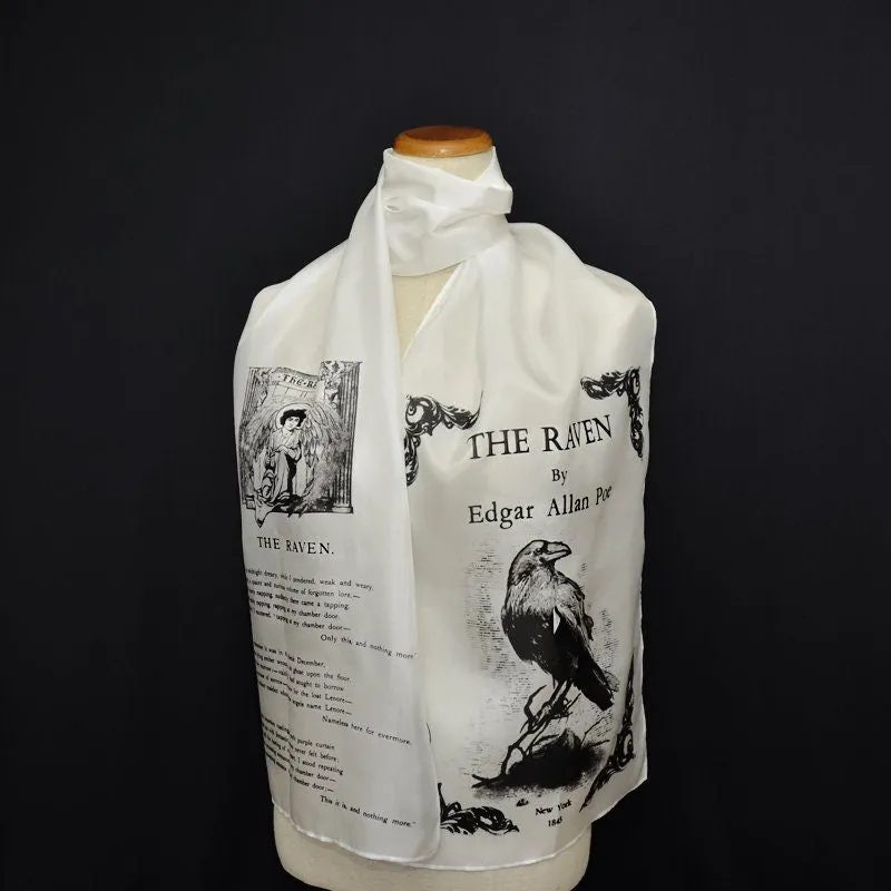 Silk Scarf, The Raven by Edgar Allan Poe  Silk scarf