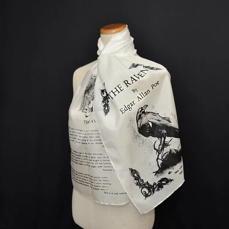 Silk Scarf, The Raven by Edgar Allan Poe  Silk scarf