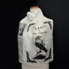 Silk Scarf, The Raven by Edgar Allan Poe  Silk scarf