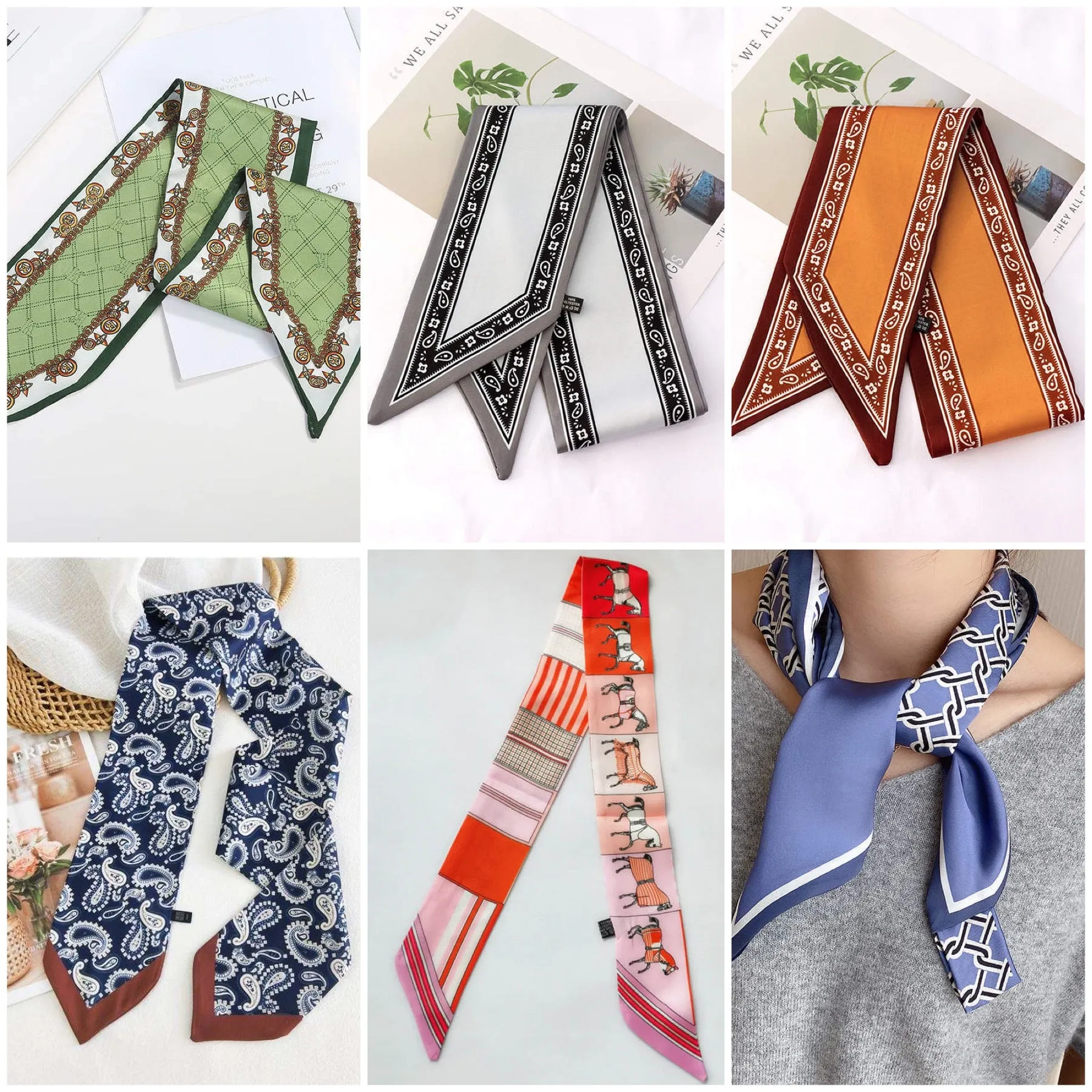 Silky Scarf - Assorted Designs