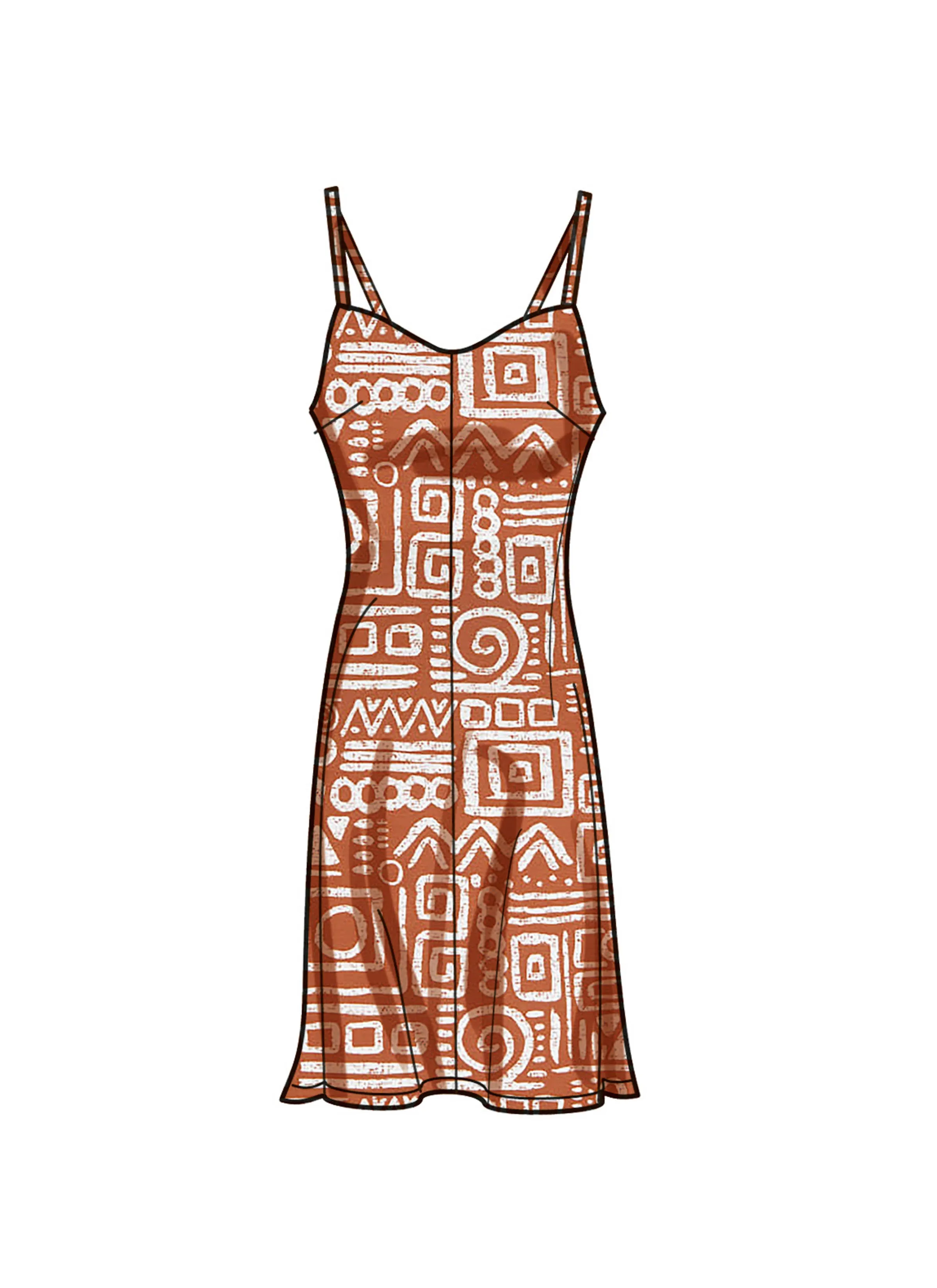 Simplicity 9745 sewing pattern Misses' Slip Dress in Three Lengths