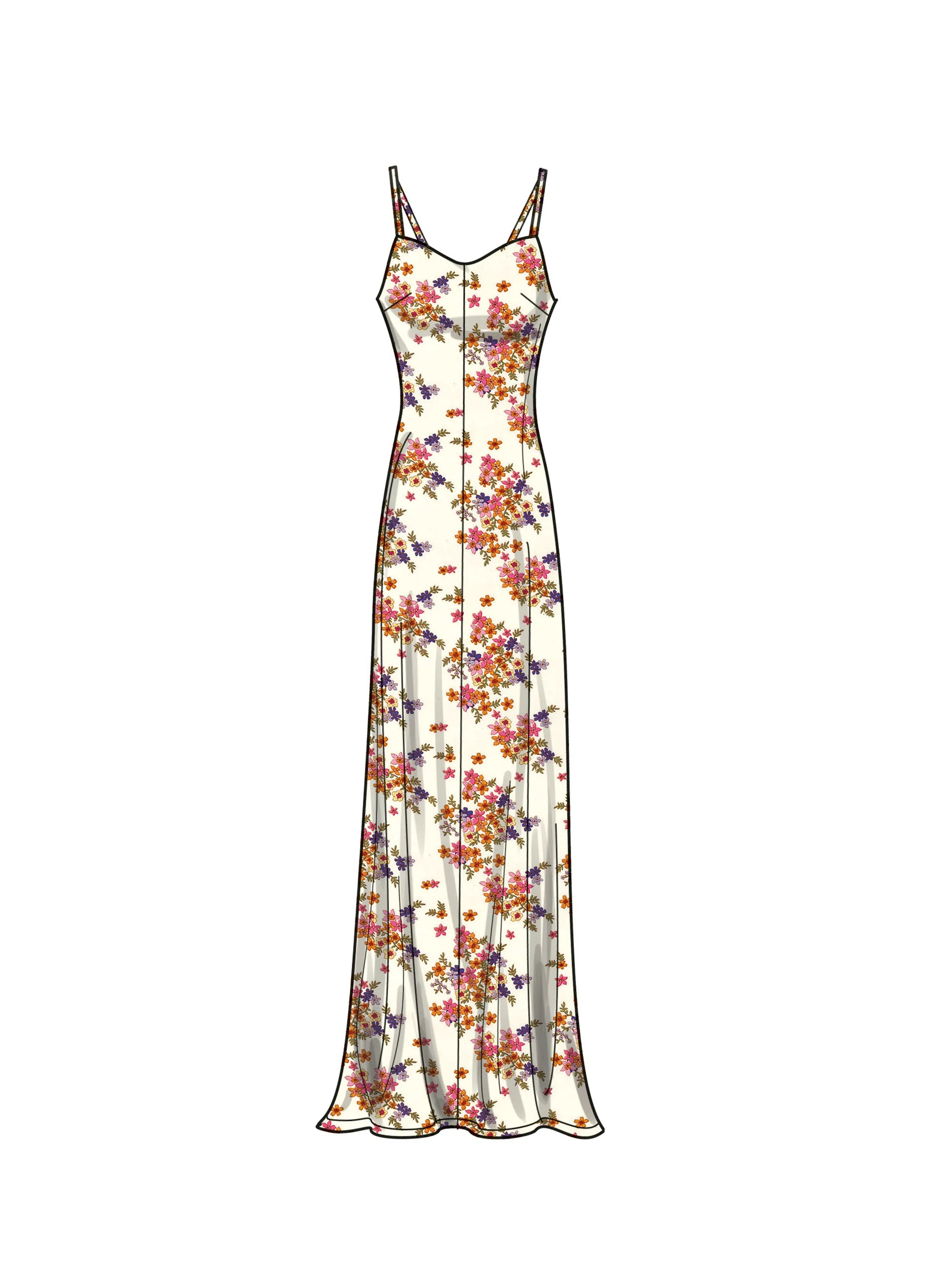 Simplicity 9745 sewing pattern Misses' Slip Dress in Three Lengths