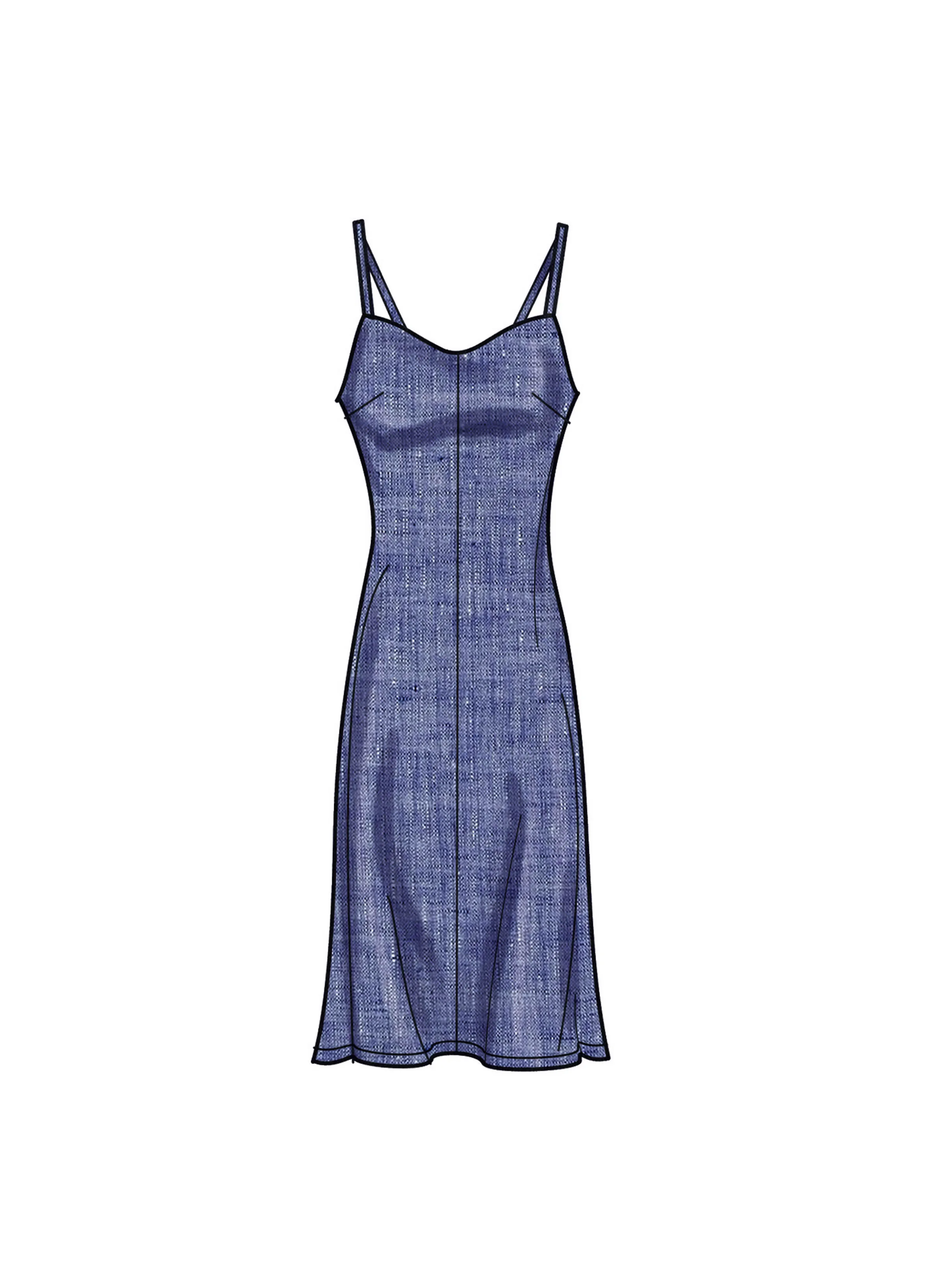 Simplicity 9745 sewing pattern Misses' Slip Dress in Three Lengths