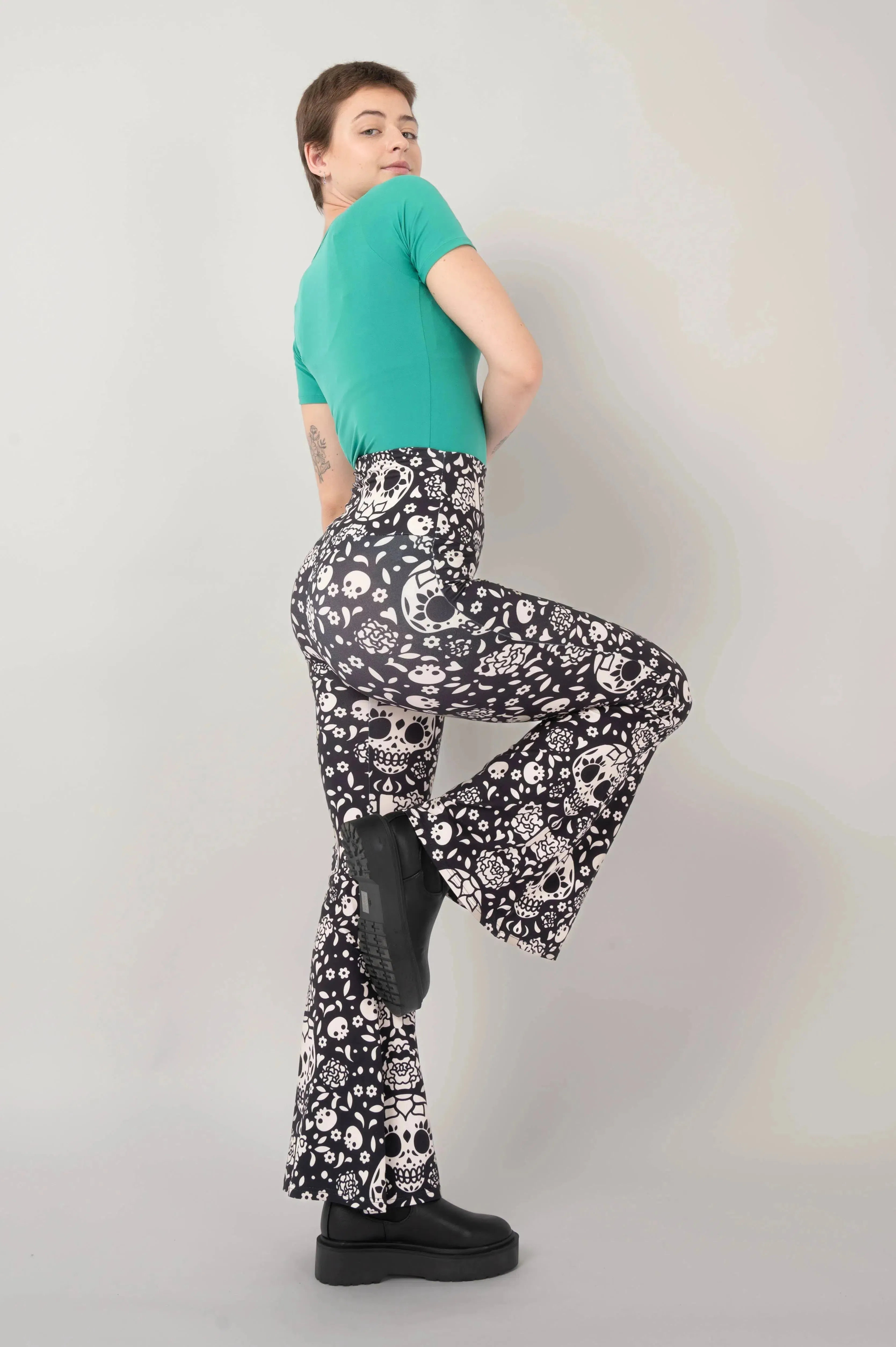 Soft To Touch High Waisted Bells - Haunt It Flaunt It