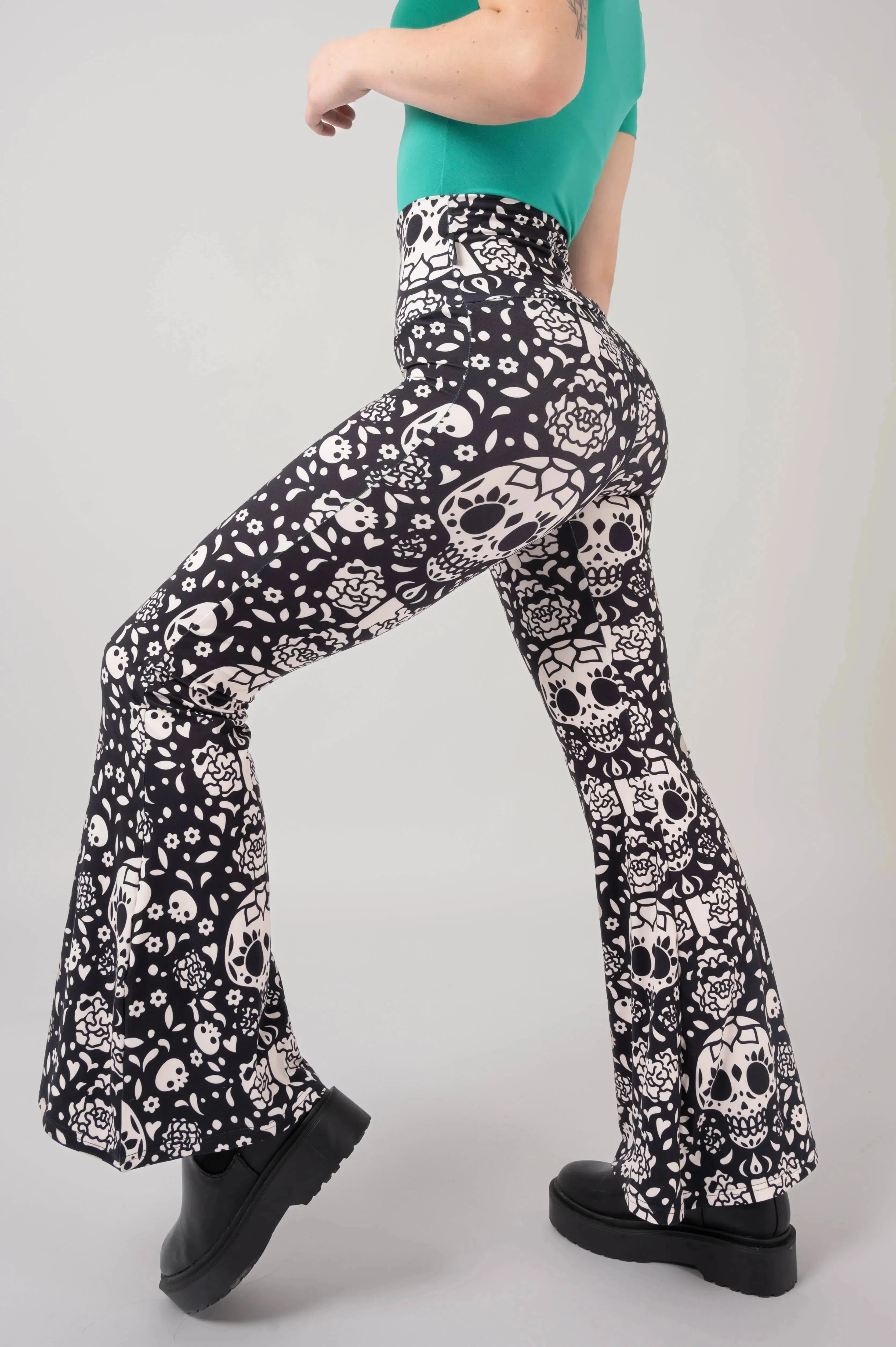 Soft To Touch High Waisted Bells - Haunt It Flaunt It