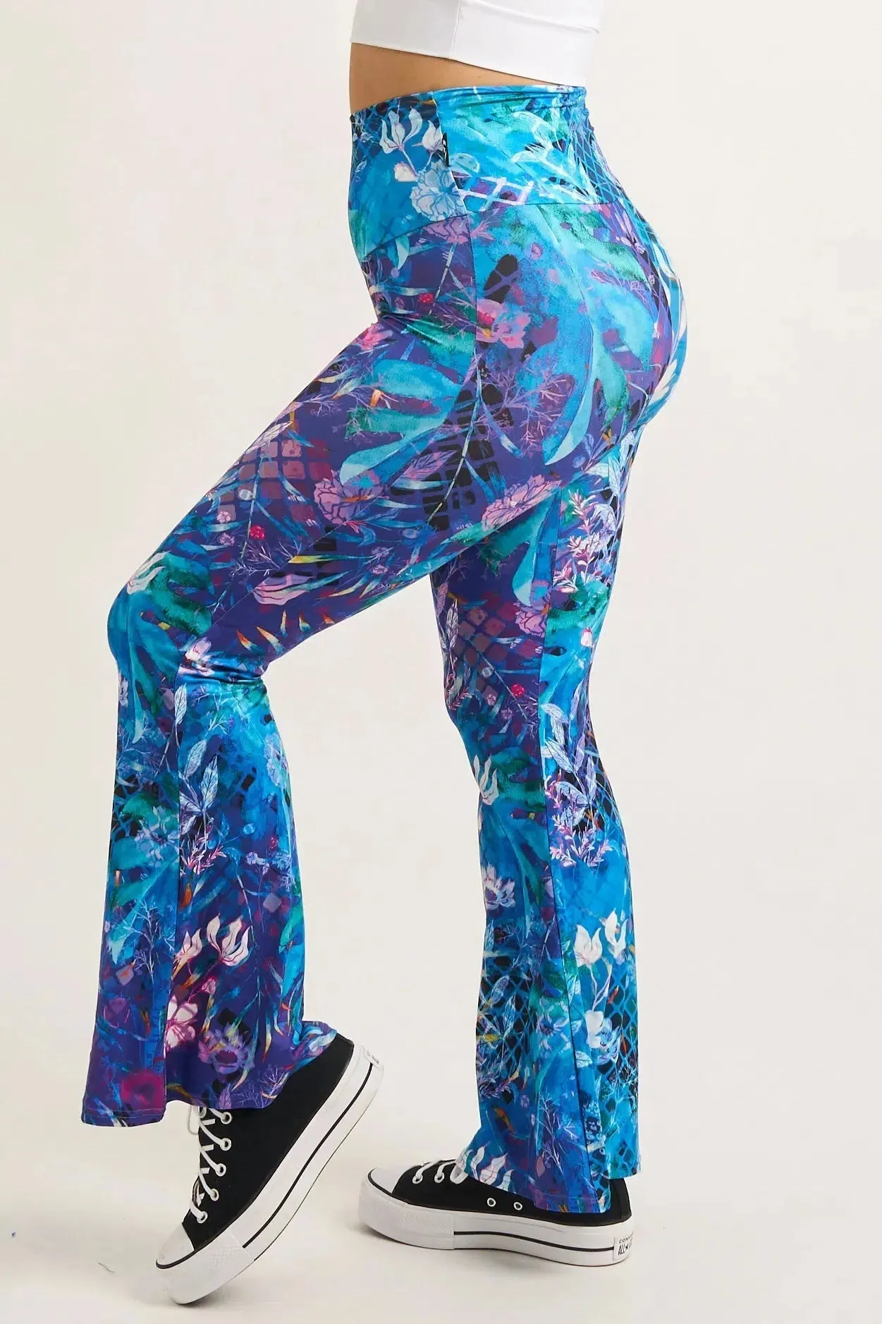 Soft To Touch High Waisted Bells - Mermaid Mafia