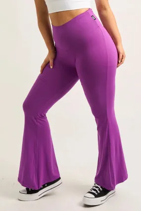 Soft To Touch High Waisted Bells - Purple