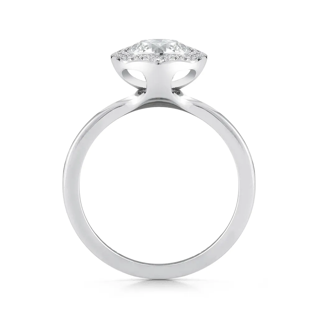 Steller Flare Diamond Engagement Ring