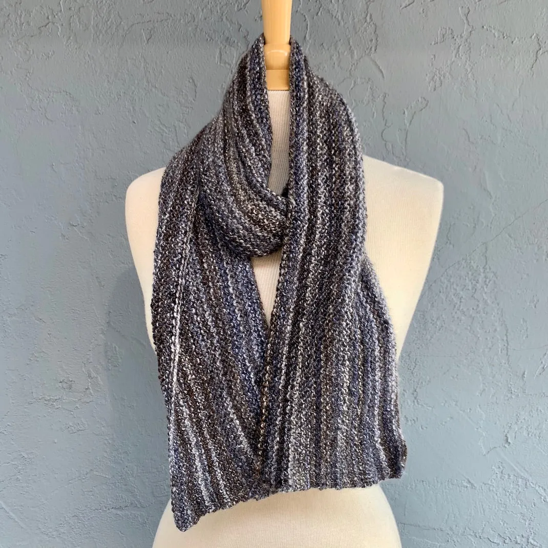Tanglewood Garter Scarf Knitting Kit | Tanglewood Cashmere & Knitting Pattern (#182-4)