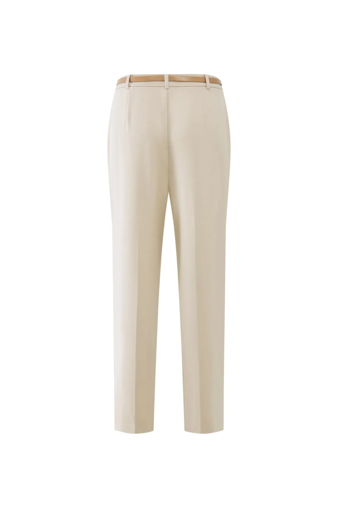 Tapered Dobby Twill Pants With Belt