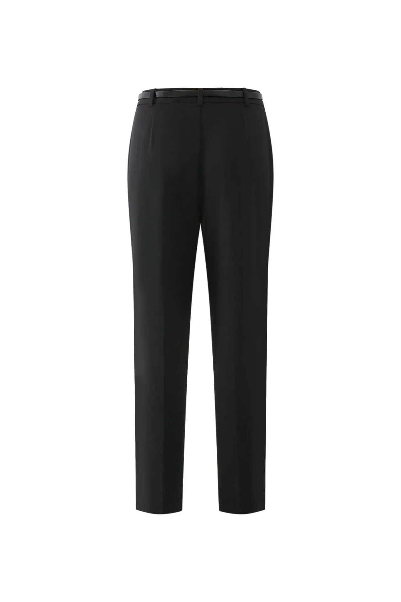 Tapered Dobby Twill Pants With Belt