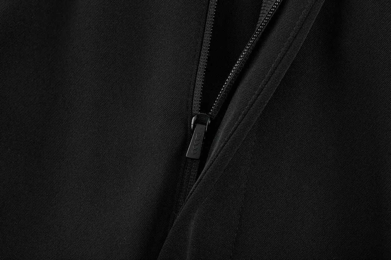 Tapered Dobby Twill Pants With Belt