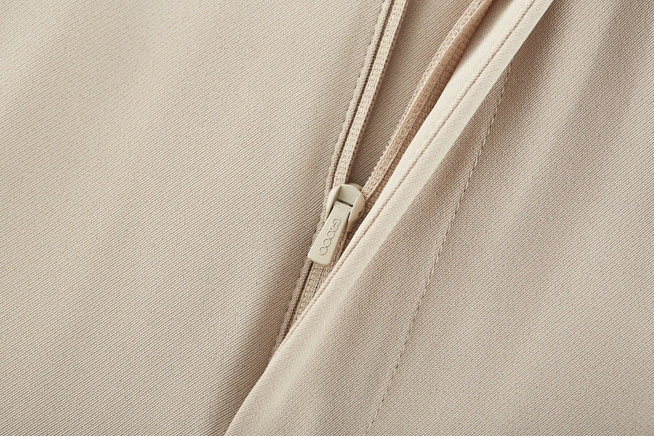 Tapered Dobby Twill Pants With Belt