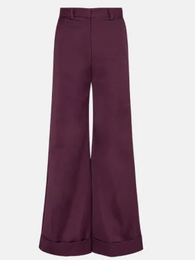 Techy Sateen Wide Leg Pant