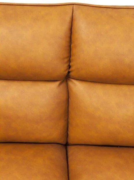 Thinktank Cognac Leather Bench