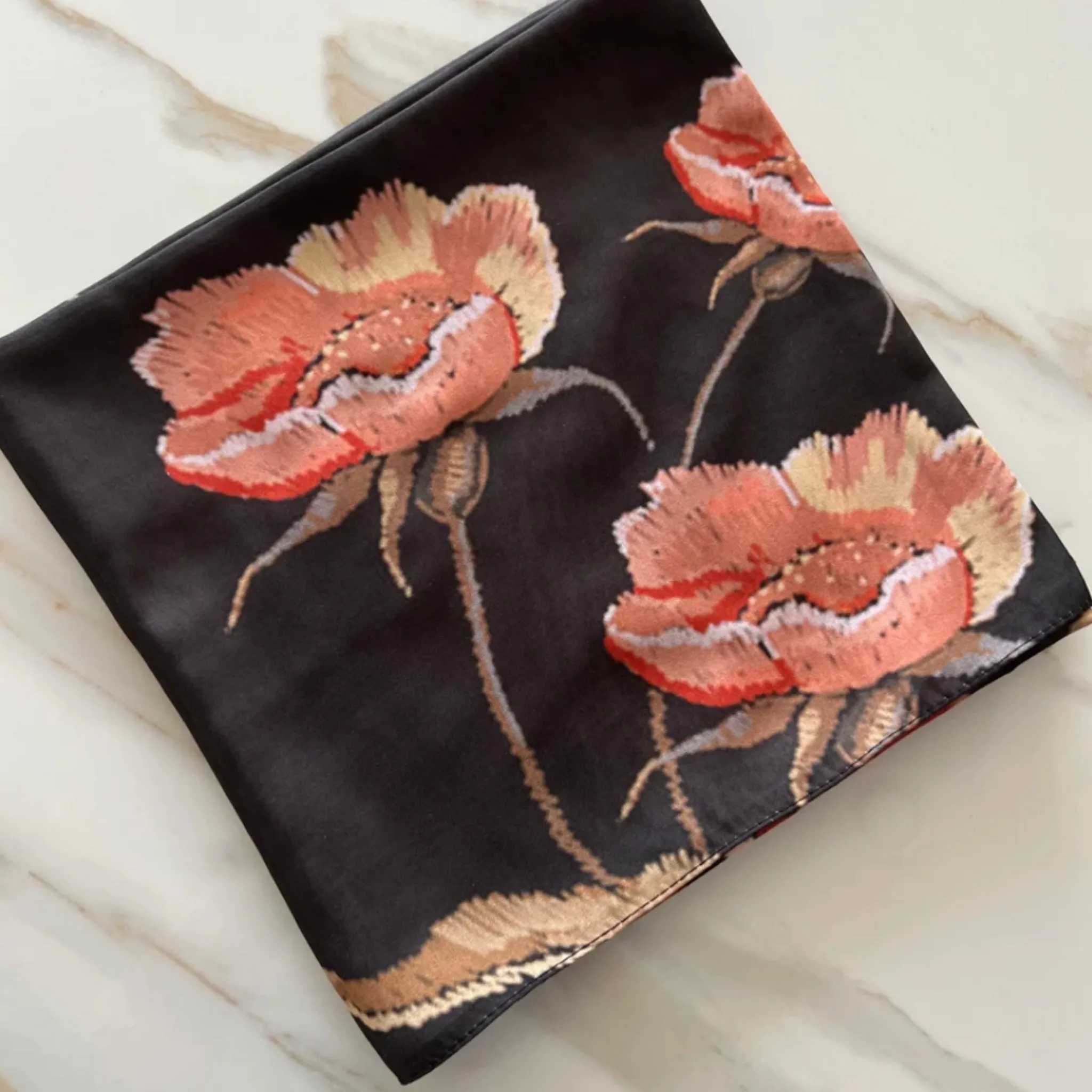 Vintage Rose Headscarf by Valeri Many Styles