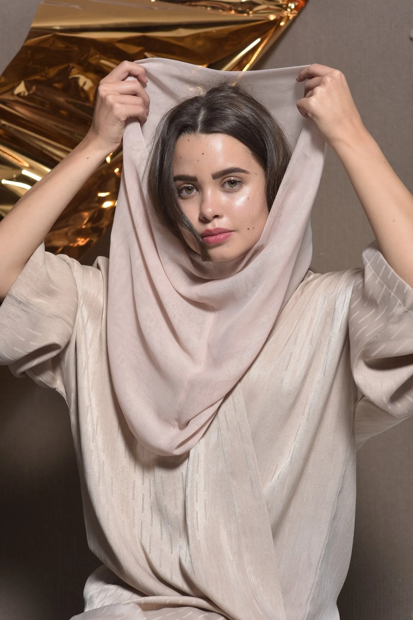 VOILE SNOOD ROSEWATER