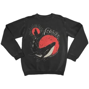 Whale Sun Moon Crewneck Sweatshirt