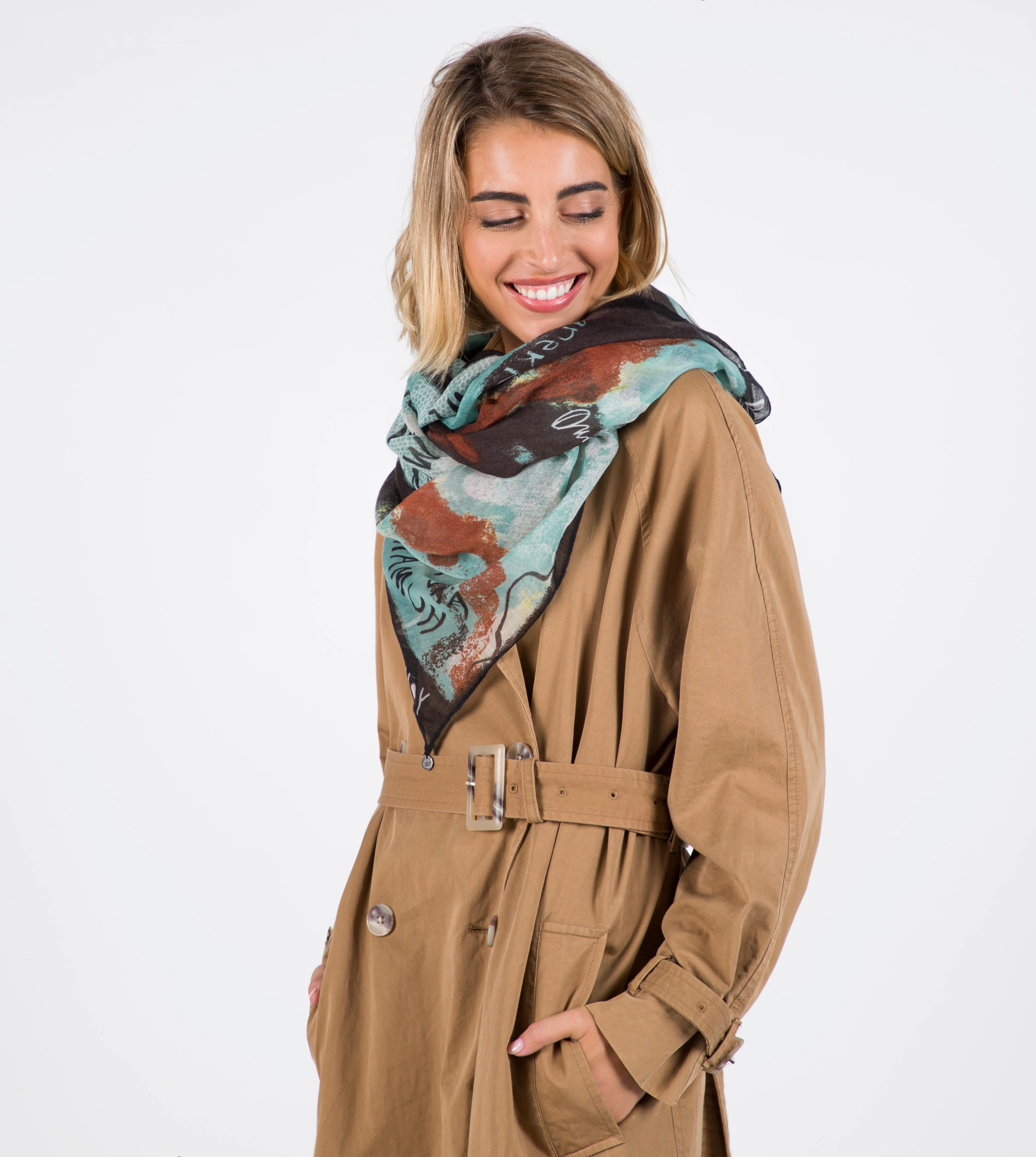 Woods scarf green