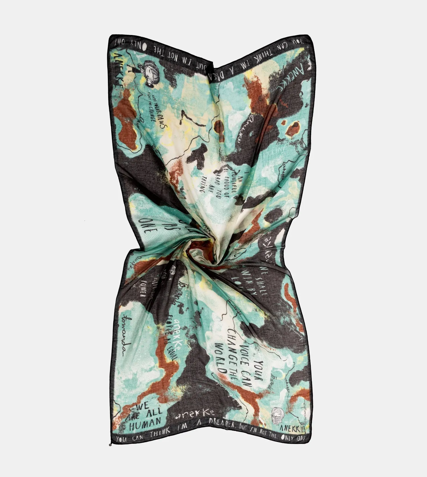 Woods scarf green